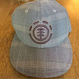 Gray Plaid Cap with Logo